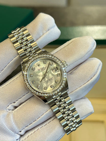 Rolex Lady-Datejust 28 279384RBR NG White Jubilee