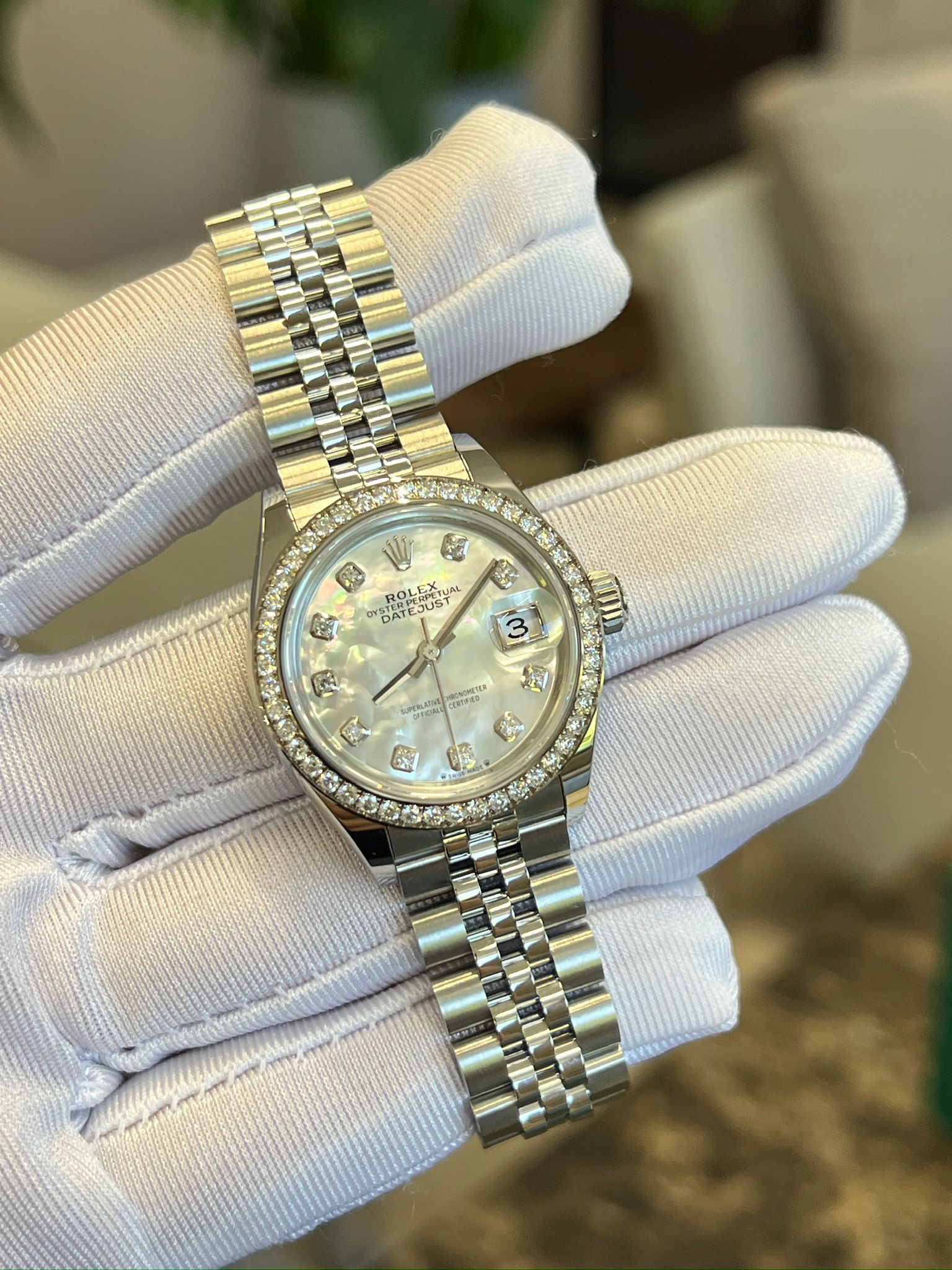 Rolex Lady-Datejust 28 279384RBR NG White Jubilee