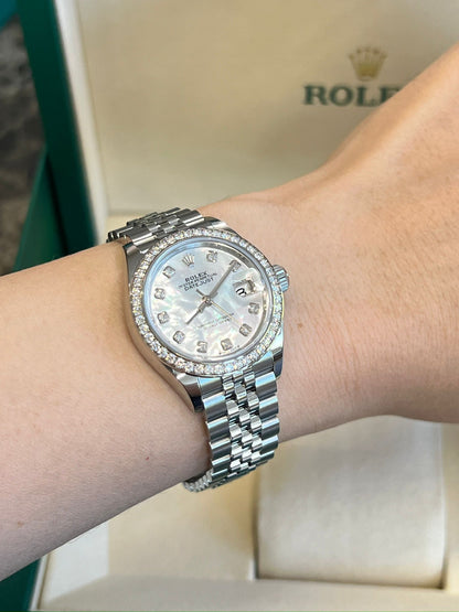 Rolex Lady-Datejust 28 279384RBR NG White Jubilee