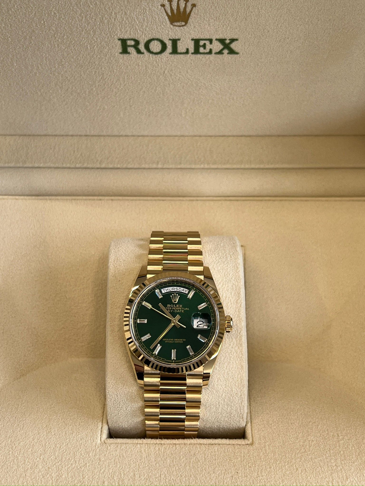 Rolex Day-Date 36 128238A Green 2025