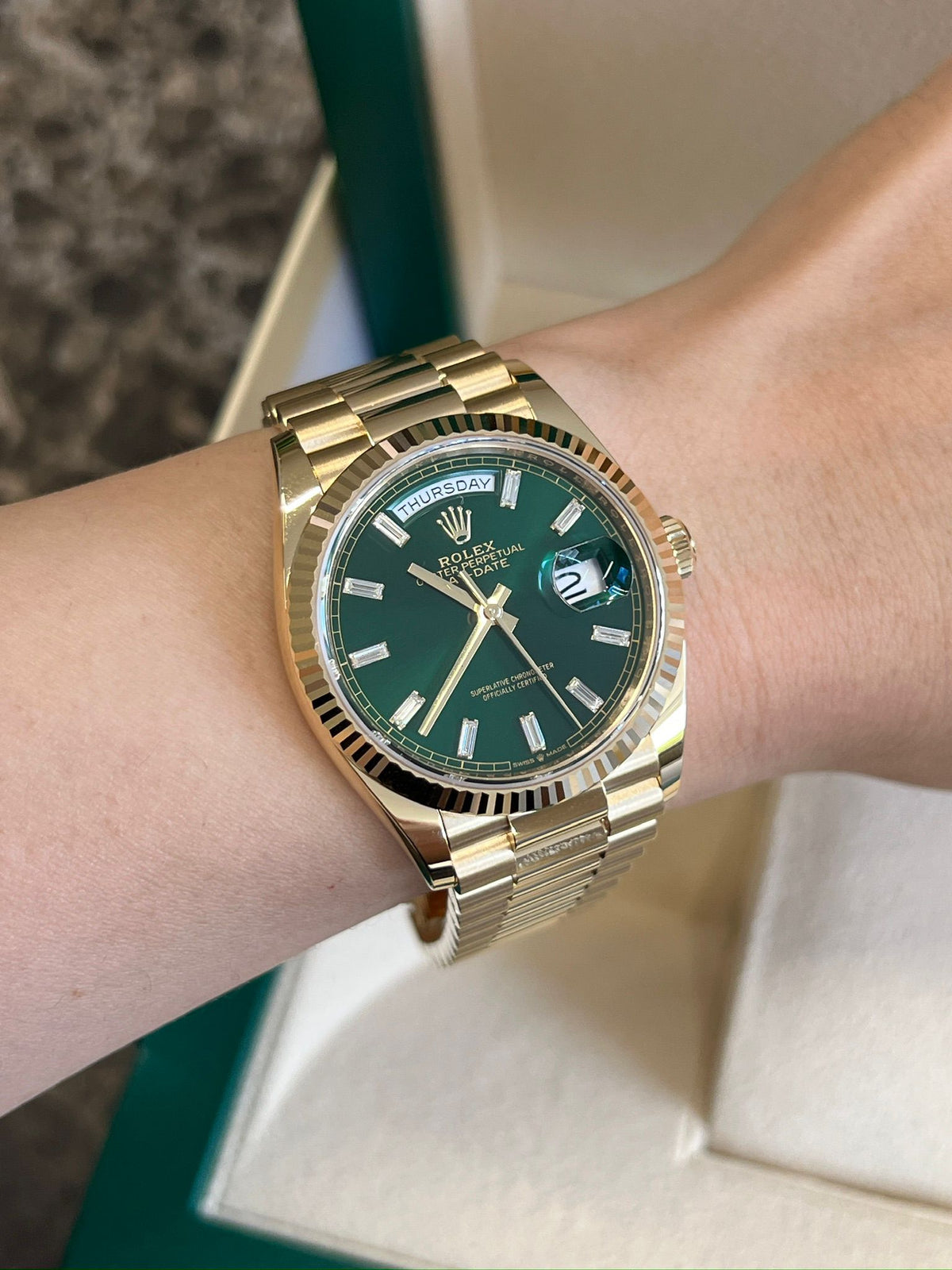 Rolex Day-Date 36 128238A Green 2025