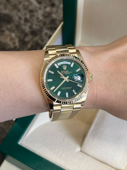 Rolex Day-Date 36 128238A Green 2025