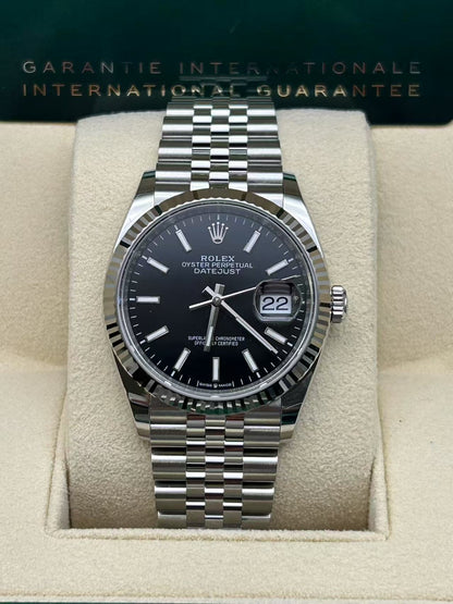 Rolex Datejust 36 126234 SCHWARZER INDEX JUB