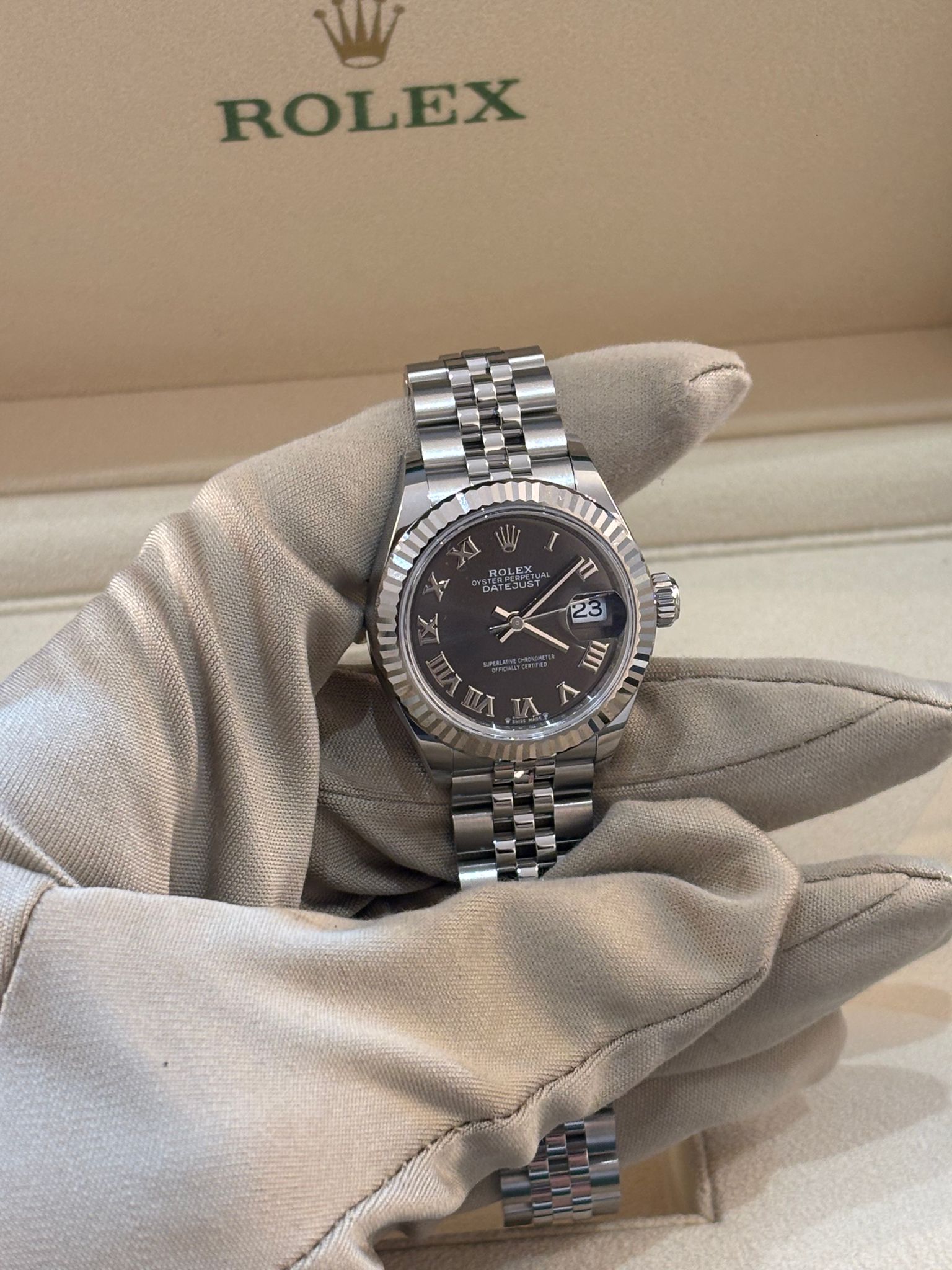 Rolex Lady-Datejust 279174 Graues römisches Jubiläum 2025
