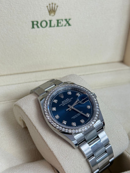 Rolex Datejust 36 126284RBR G Blue Oyster 2025