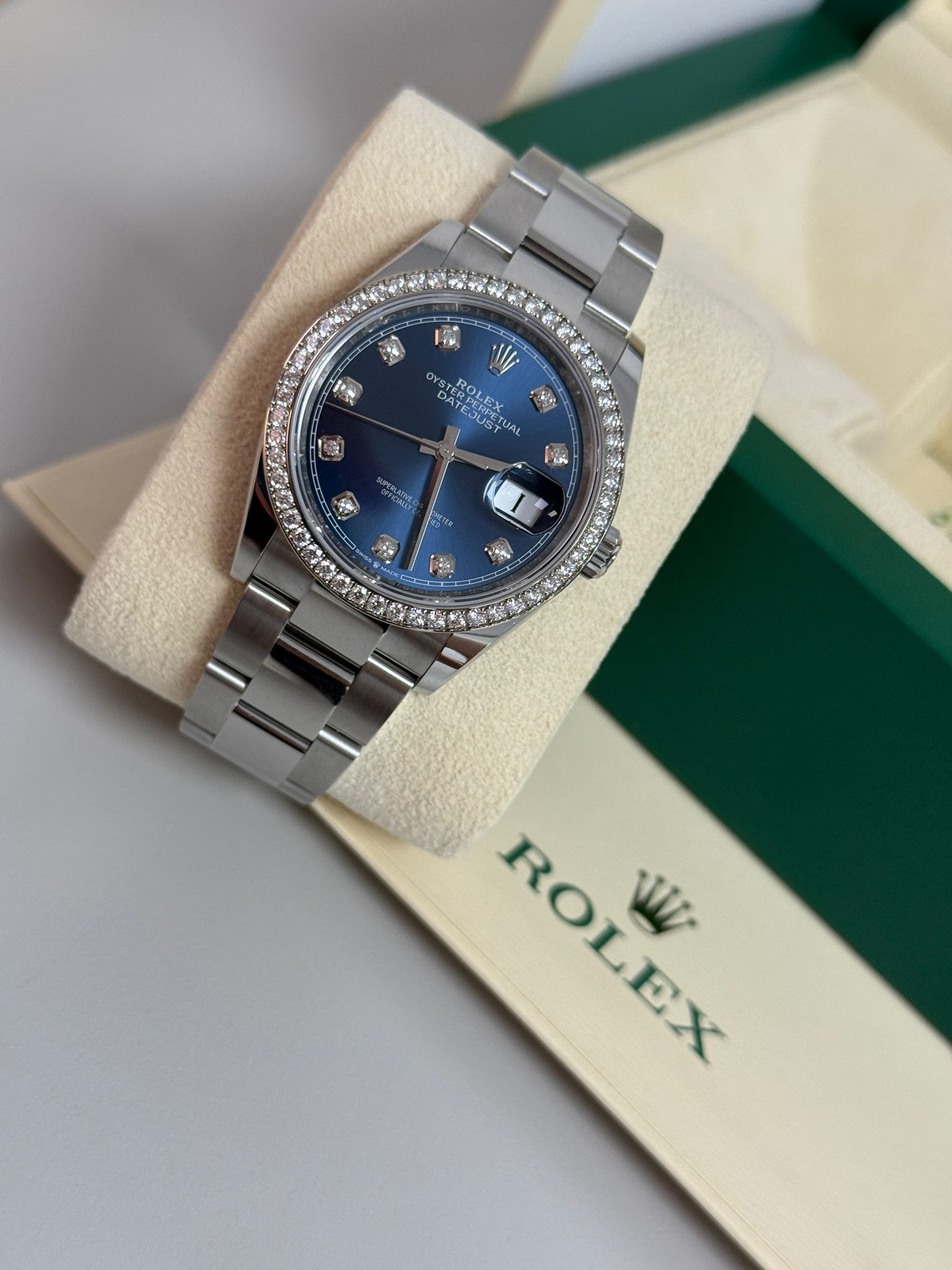 Rolex Datejust 36 126284RBR G Blue Oyster 2025