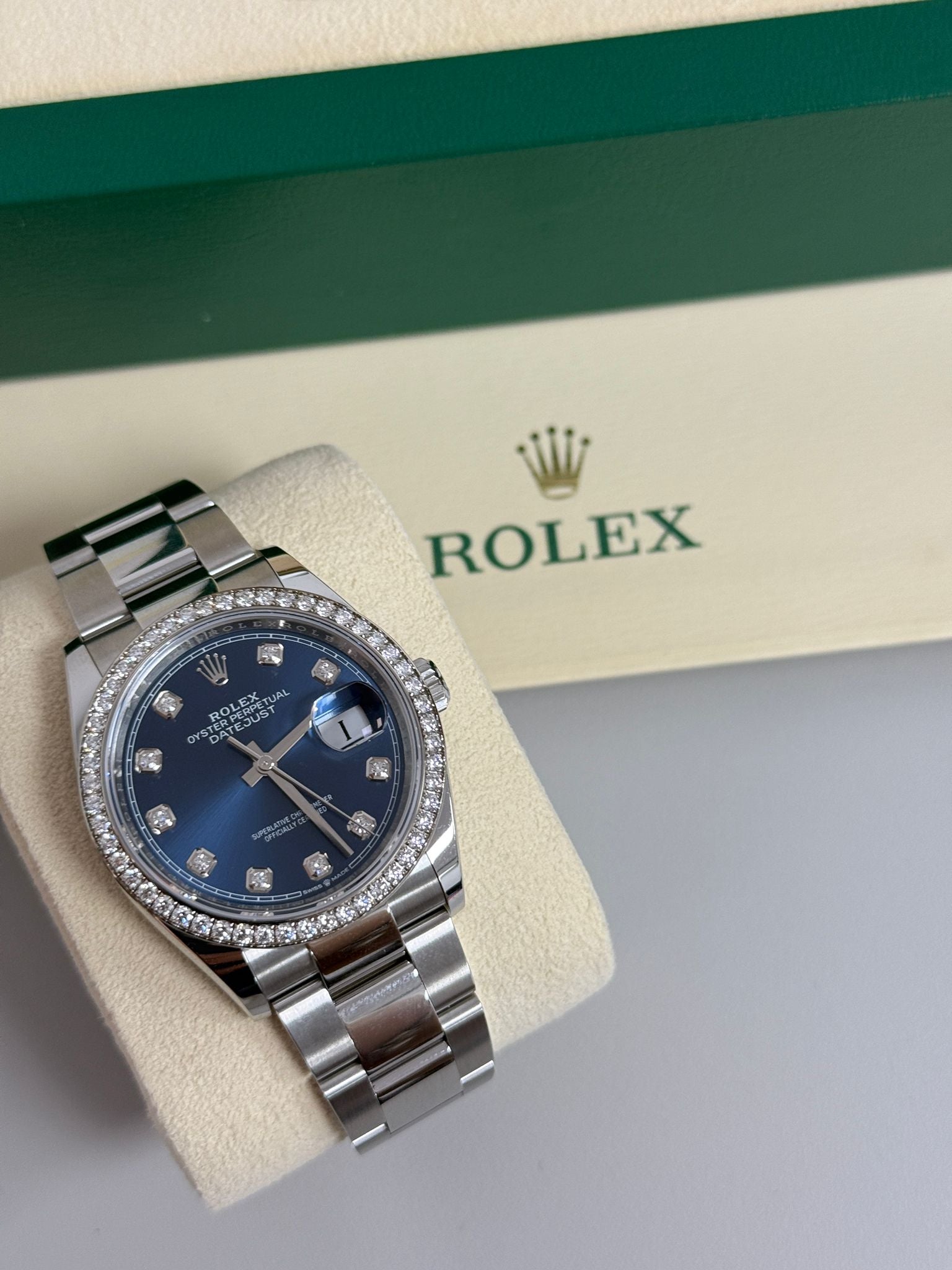 Rolex Datejust 36 126284RBR G Blue Oyster 2025