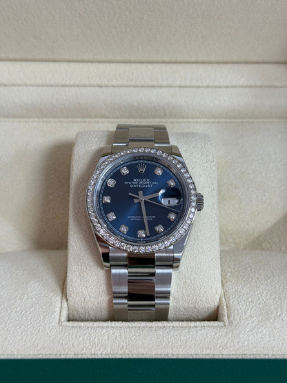 Rolex Datejust 36 126284RBR G Blue Oyster 2025