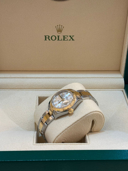 Rolex Lady-Datejust 28 279173G Silver Diamonds Oyster 2026