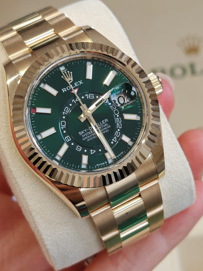 Rolex Sky-dweller336938 GREEN OYS