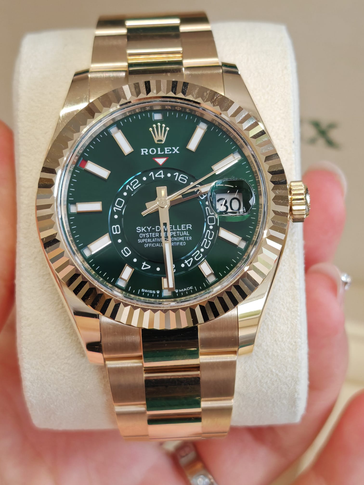 Rolex Sky-dweller336938 GREEN OYS