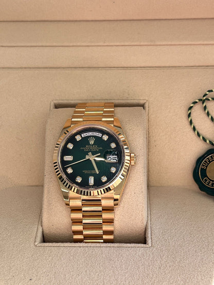 Rolex Day-Date 36 128238G GREEN OMBRE