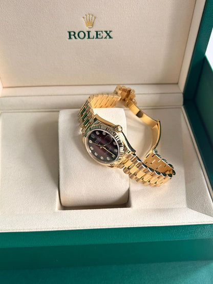 Rolex Datejust 31 278278G Red Ombre President Set with Diamonds 2025