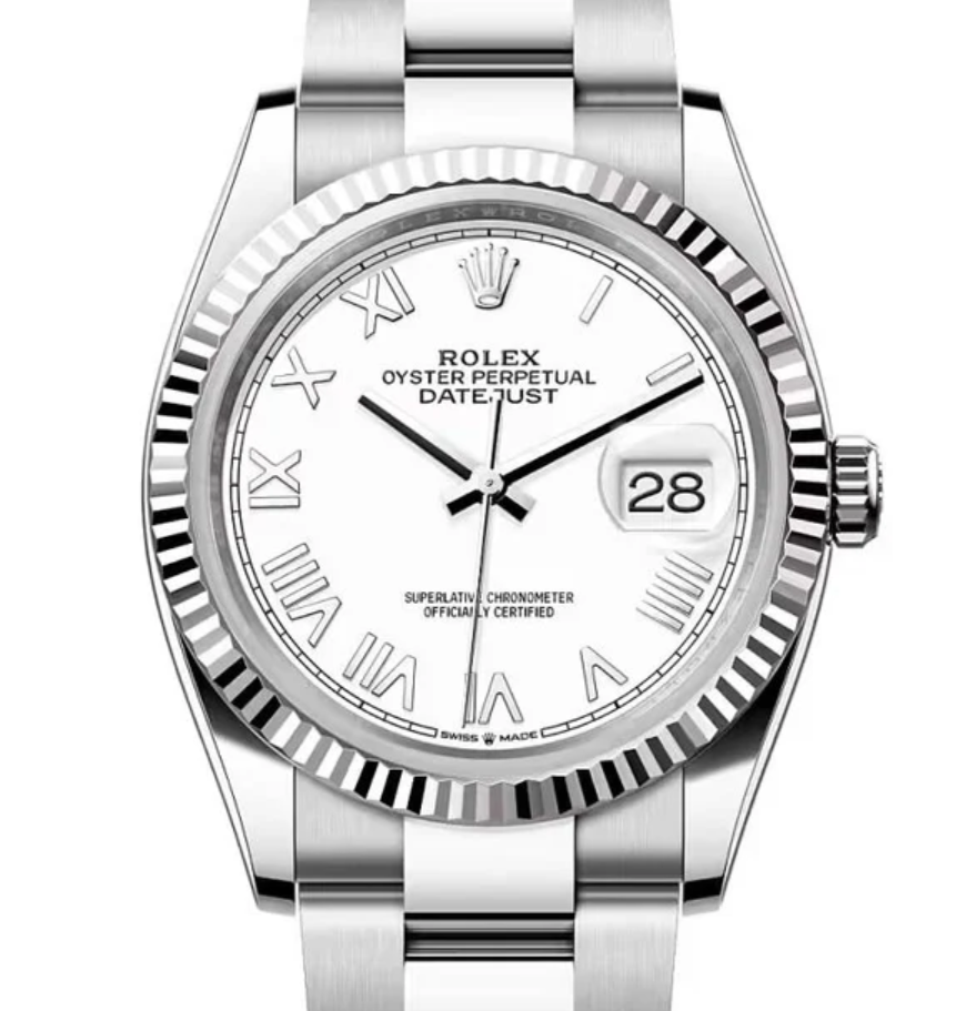 Rolex Datejust 36 126234 White Roman Oyster 2026