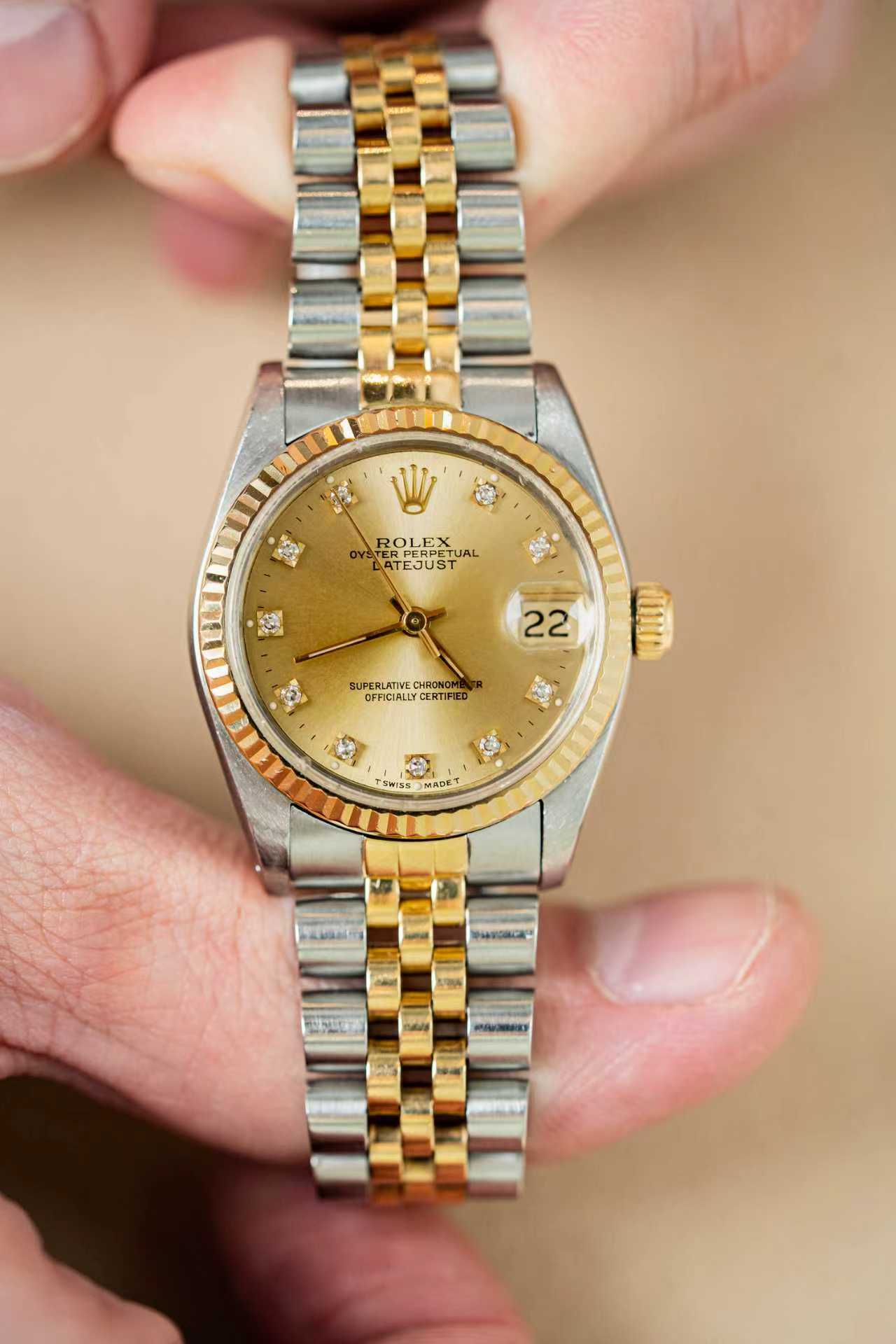 Rolex Datejust 31 68273 Champagne Naked
