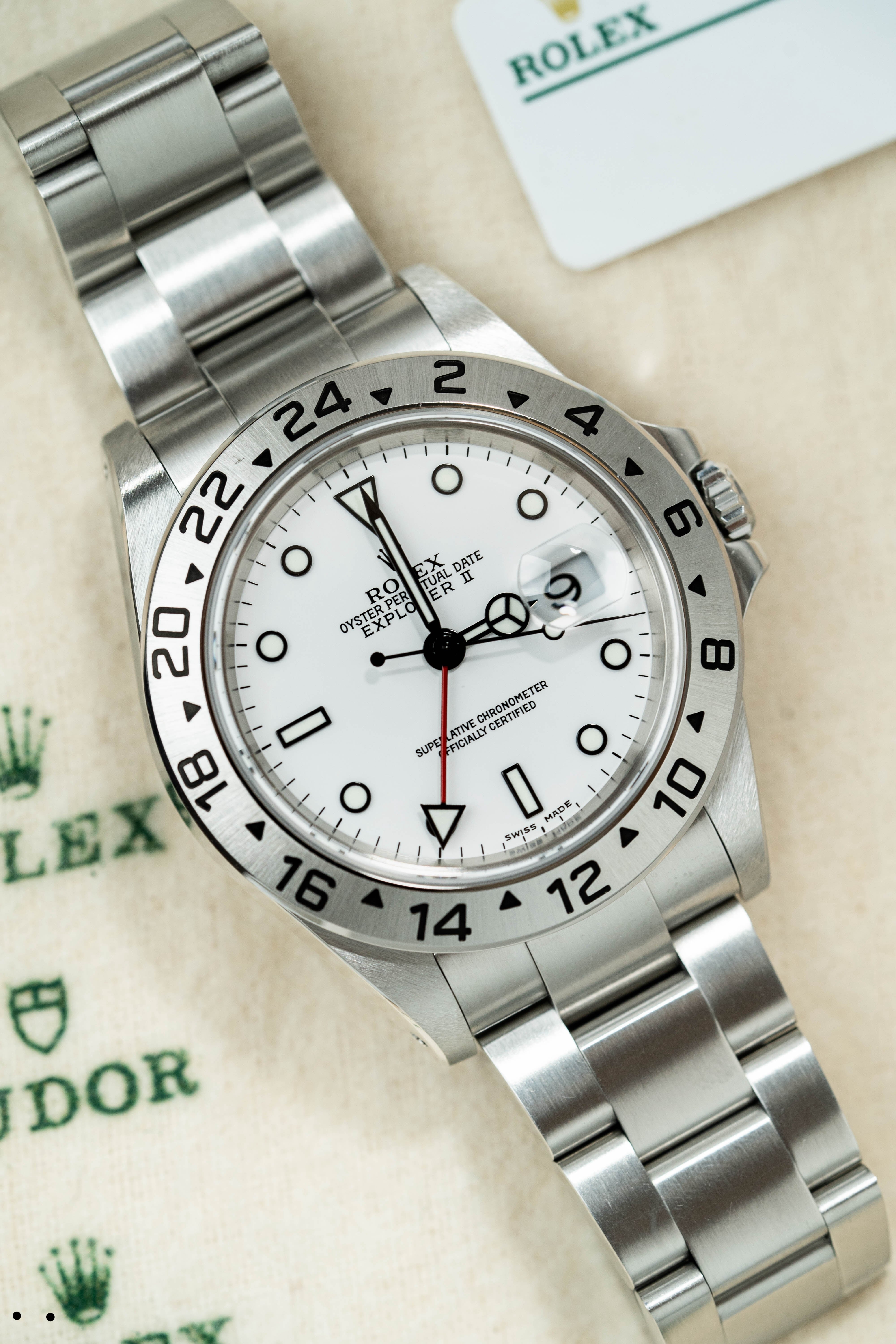 Rolex Explorer II 16570 White Naked