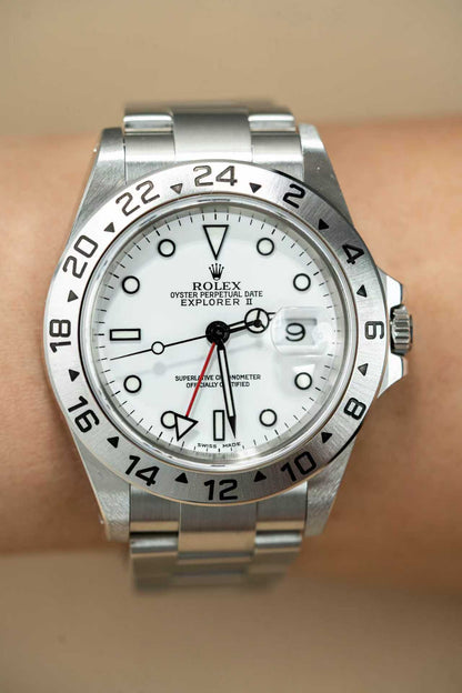 Rolex Explorer II 16570 White Naked