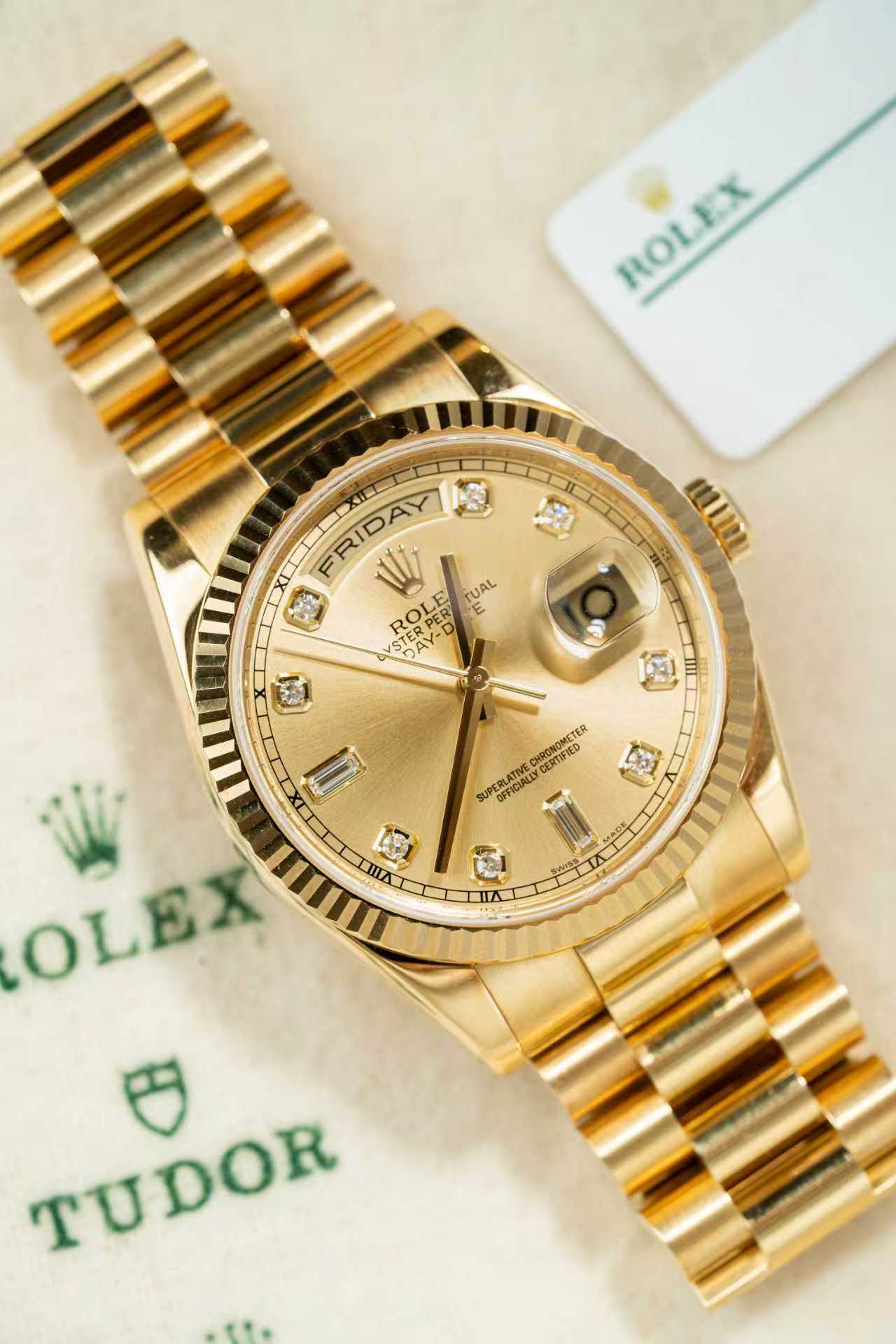 ROLEX 118238 champ diamond  jubilee 22links