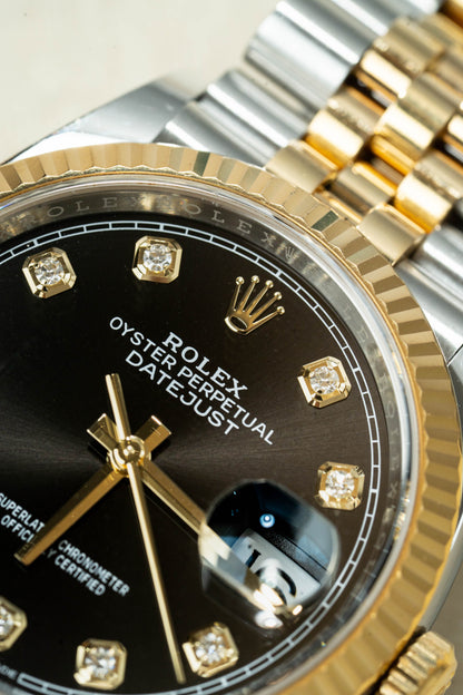 ROLEX 126233 black diamond jubilee 20links