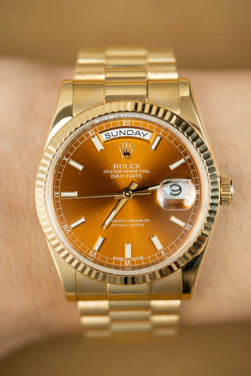 Rolex Day-Date "President" 118238 Yellow Naked