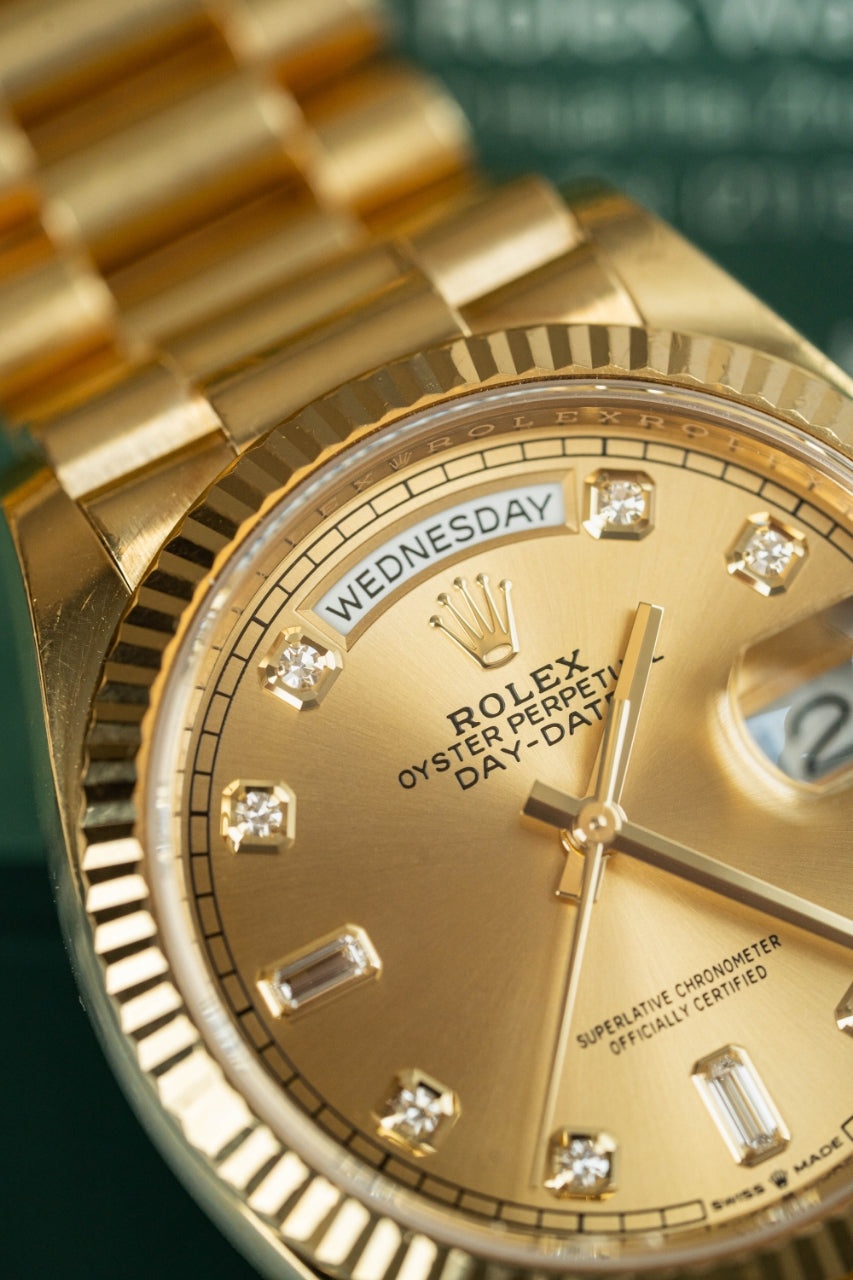 Rolex 128238 champ diamond  jubilee full links