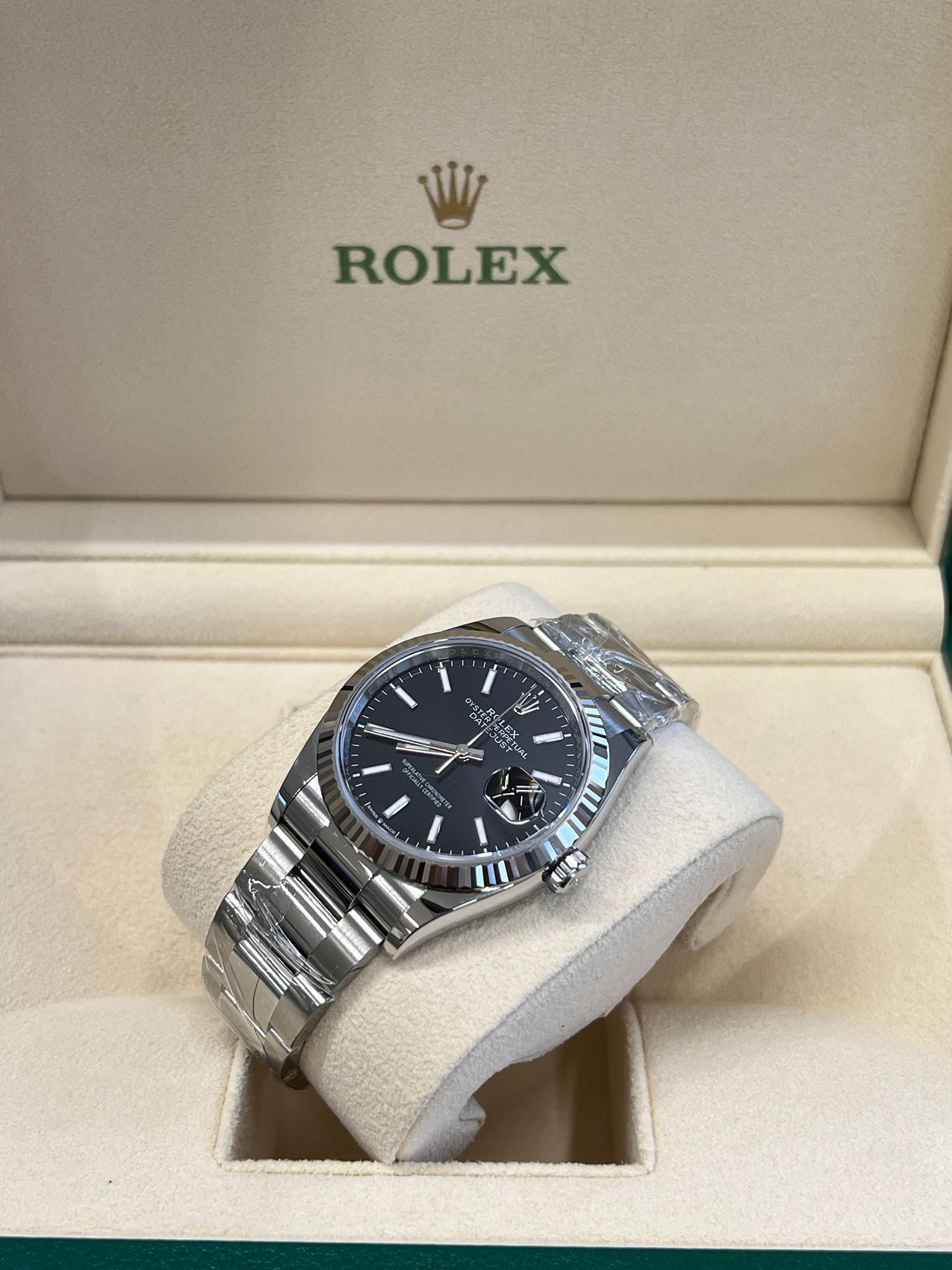 Rolex Datejust 36 126234 Black Index Dial Oyster