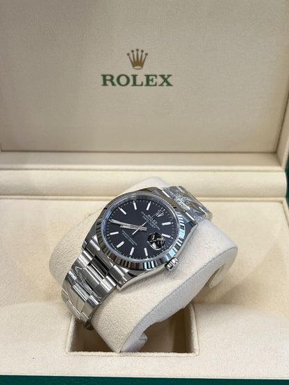 Rolex Datejust 36 126234 Black Index Dial Oyster