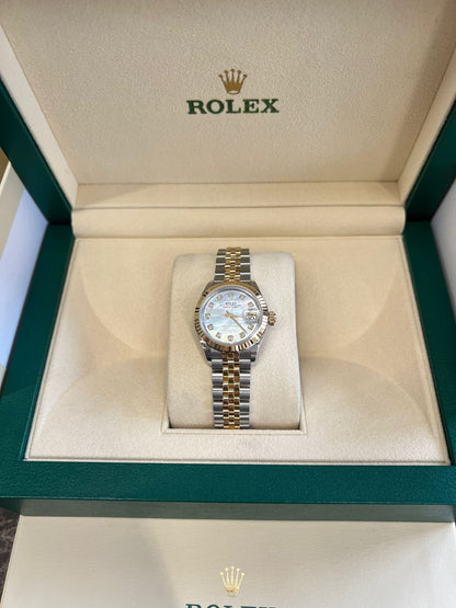 Rolex  Lady-Datejust 28MM 279173NG WHITE JUB