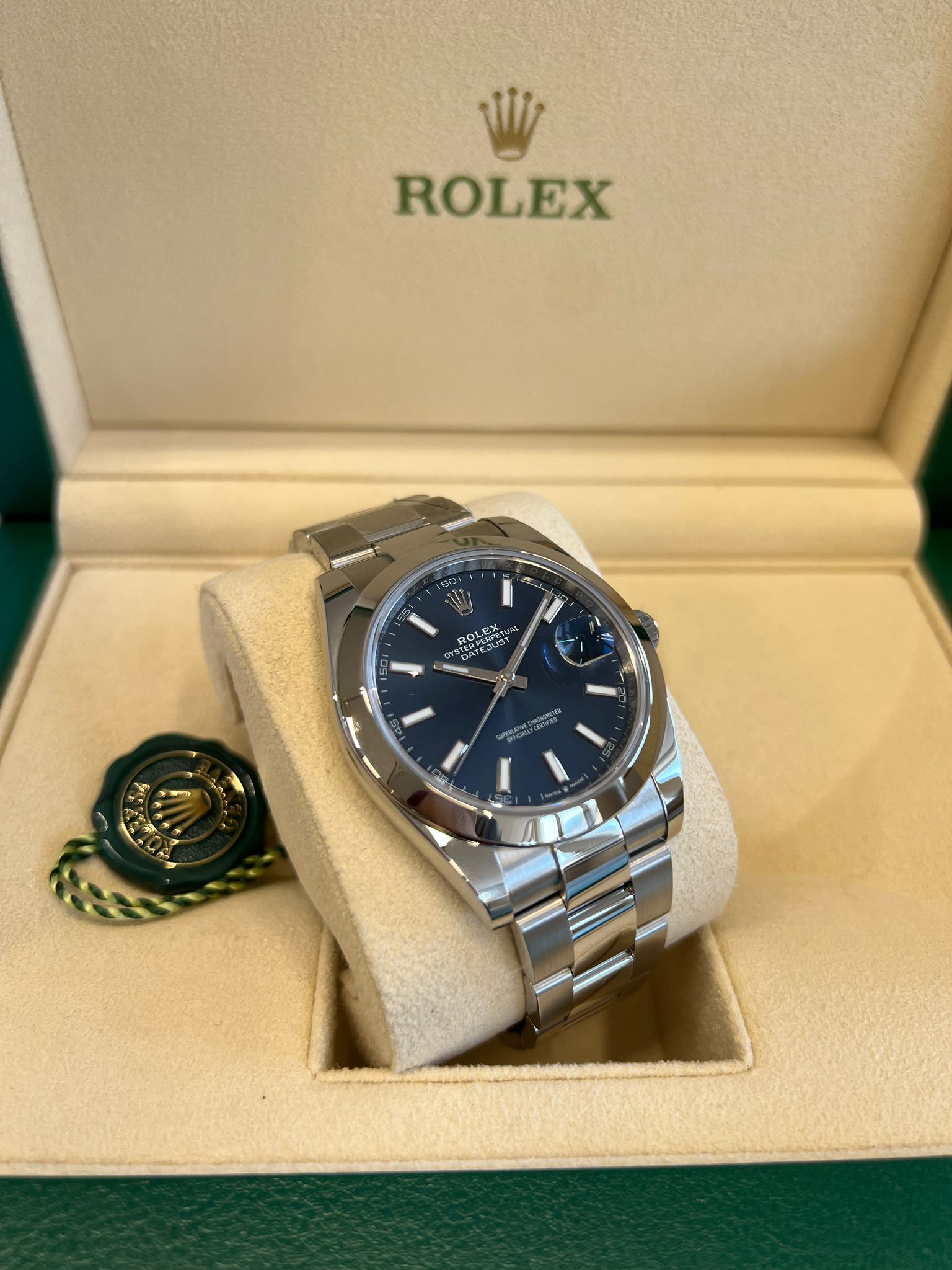 Rolex Datejust 41 126300 Blauer Index Oyster 2024