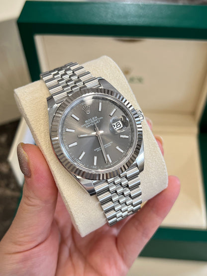 Rolex Datejust 41 126334 Grau Index Jubilee 2025