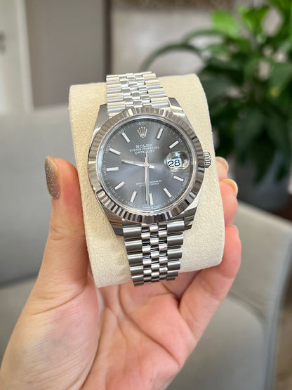 Rolex Datejust 41 126334 Grau Index Jubilee 2025