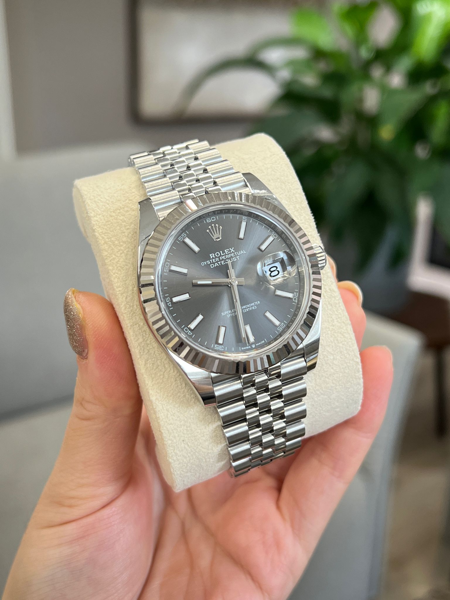 Rolex Datejust 41 126334 Grau Index Jubilee 2025