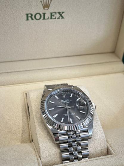 Rolex Datejust 41 126334 Grau Index Jubilee 2025