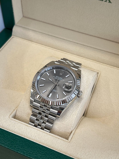 Rolex Datejust 41 126334 Grau Index Jubilee 2025