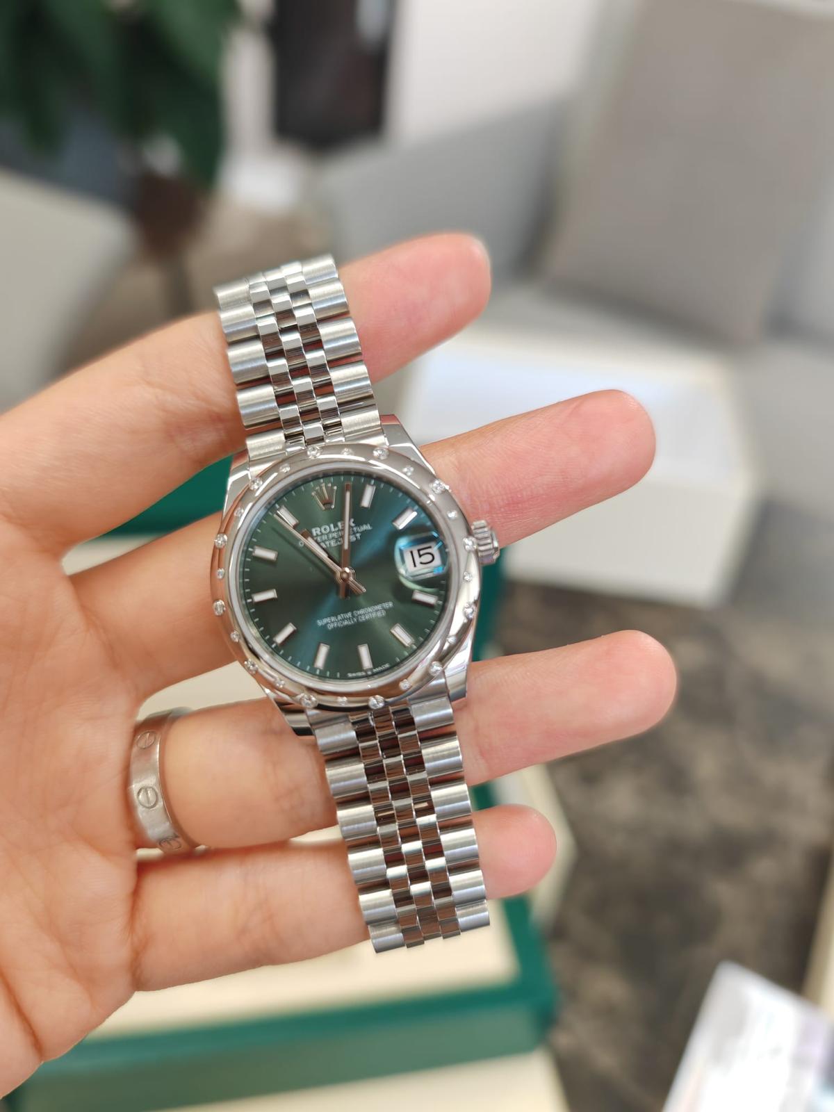 Rolex Datejust 31 278344RBR Grüner Index Jubiläum 2024