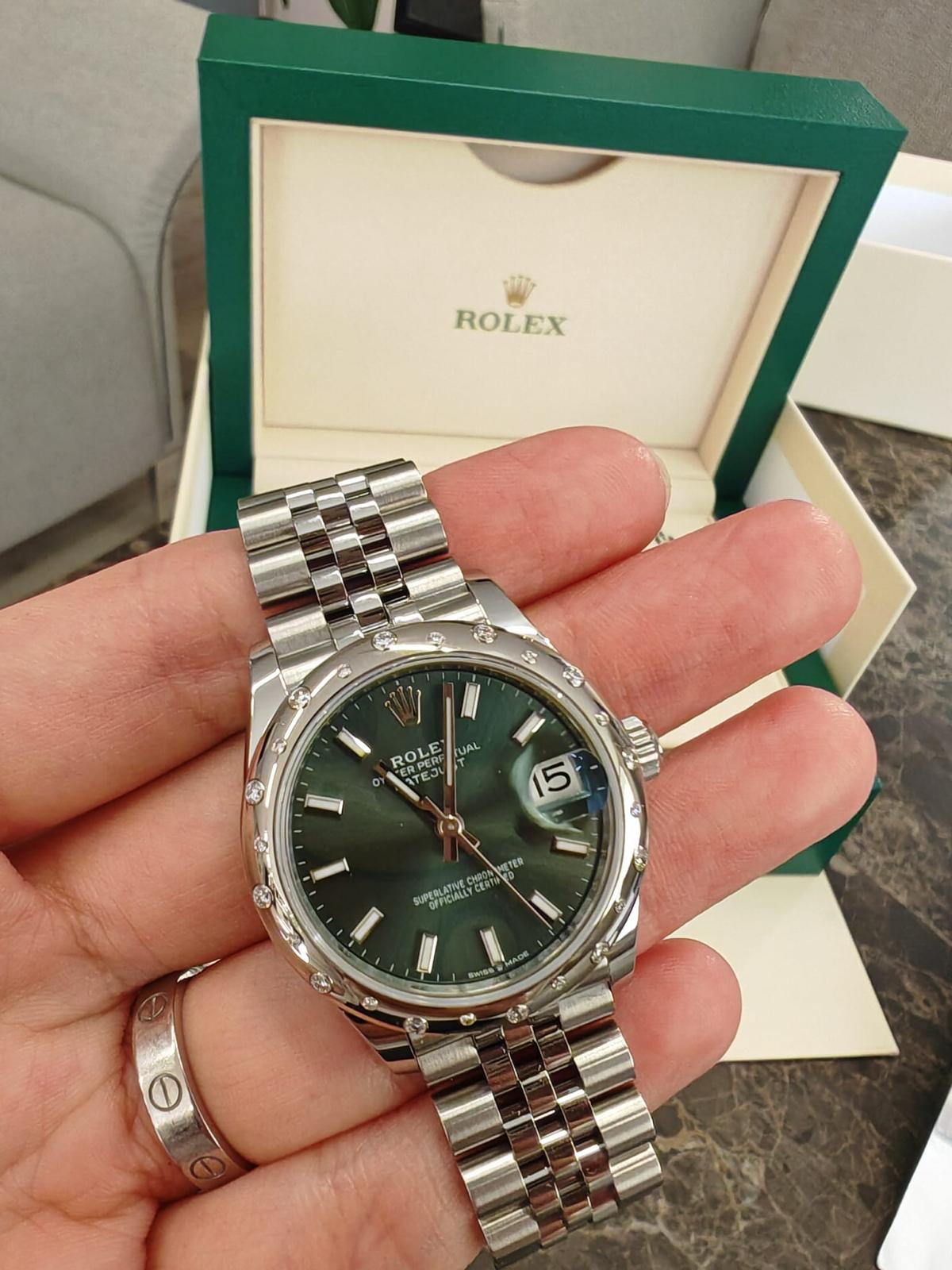 Rolex Datejust 31 278344RBR Grüner Index Jubiläum 2024