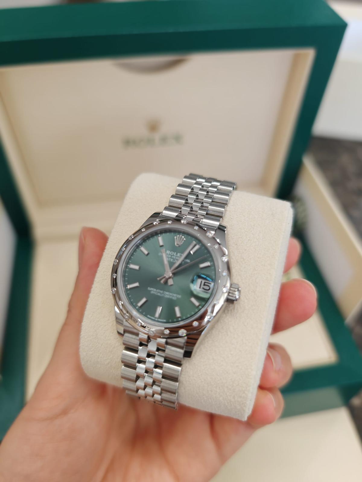 Rolex Datejust 31 278344RBR Grüner Index Jubiläum 2024