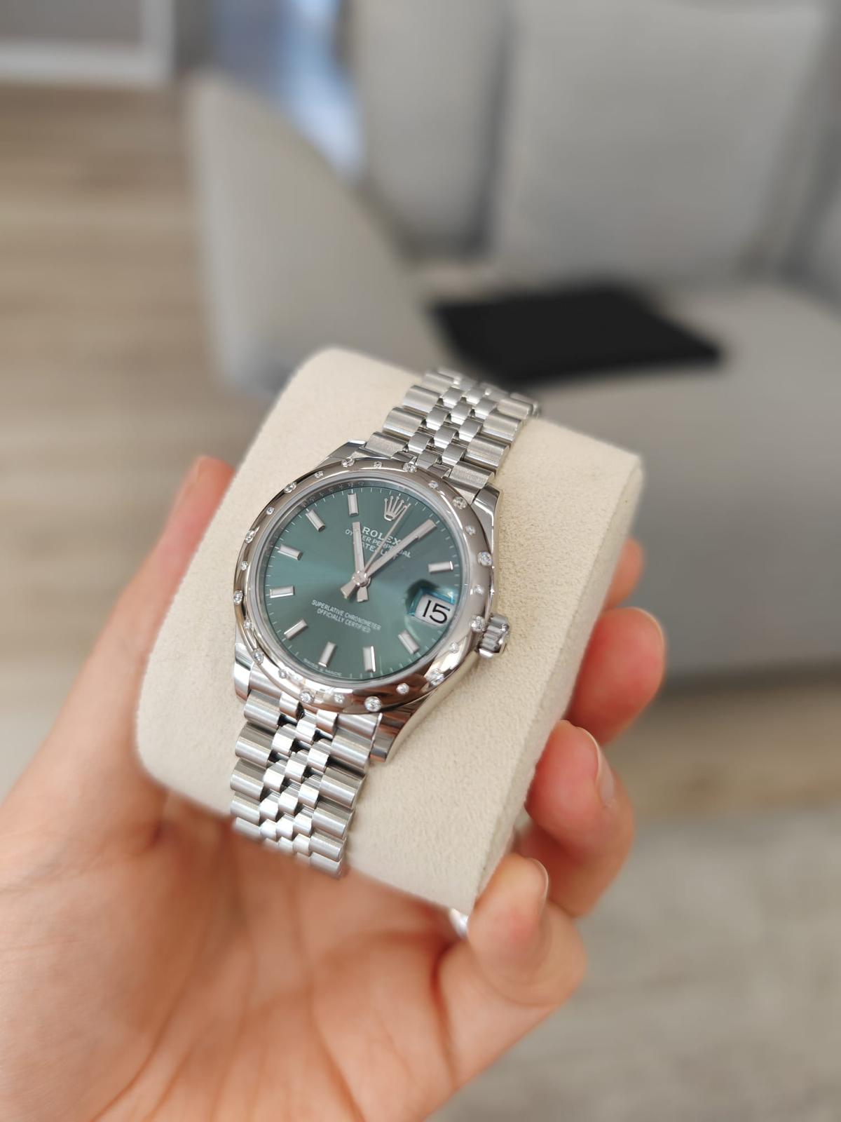 Rolex Datejust 31 278344RBR Grüner Index Jubiläum 2024