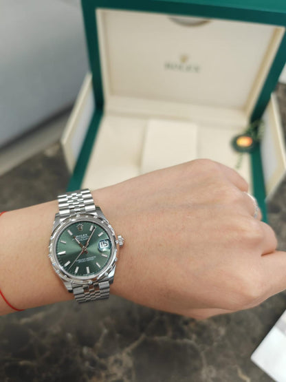 Rolex Datejust 31 278344RBR Grüner Index Jubiläum 2024