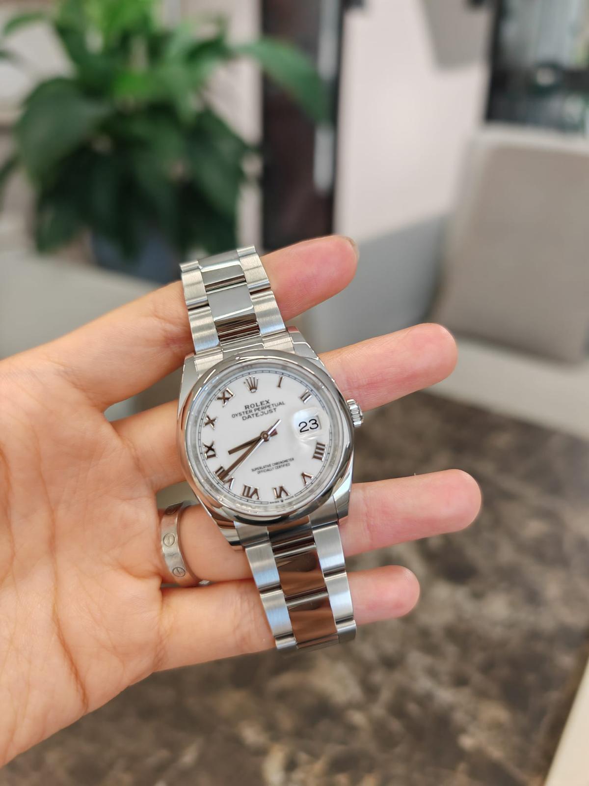 Rolex Datejust 36 126200 White Roman Oyster 2025
