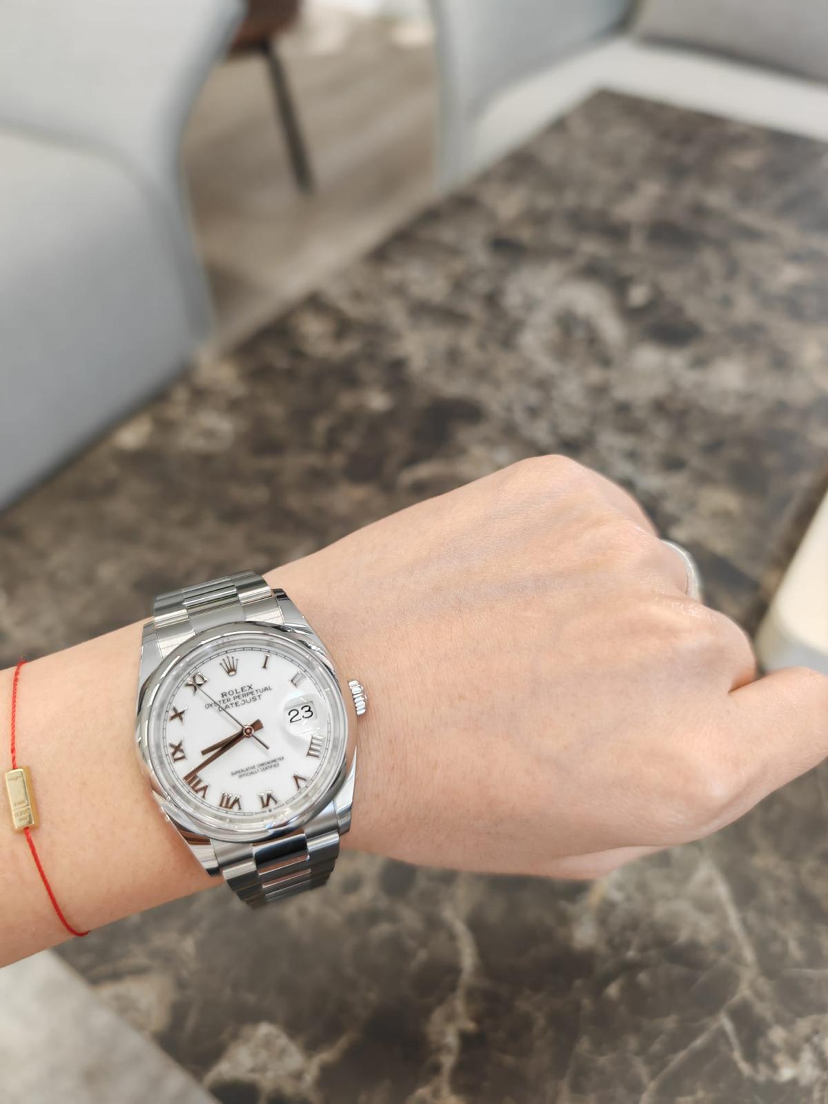 Rolex Datejust 36 126200 White Roman Oyster 2025