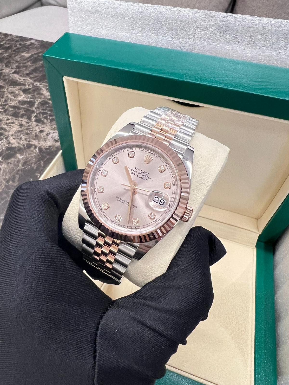 Rolex Datejust 41 126331G Sundust Diamond Dial Jubilee