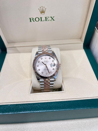 Rolex Datejust 41 126331G Sundust Diamond Dial Jubilee