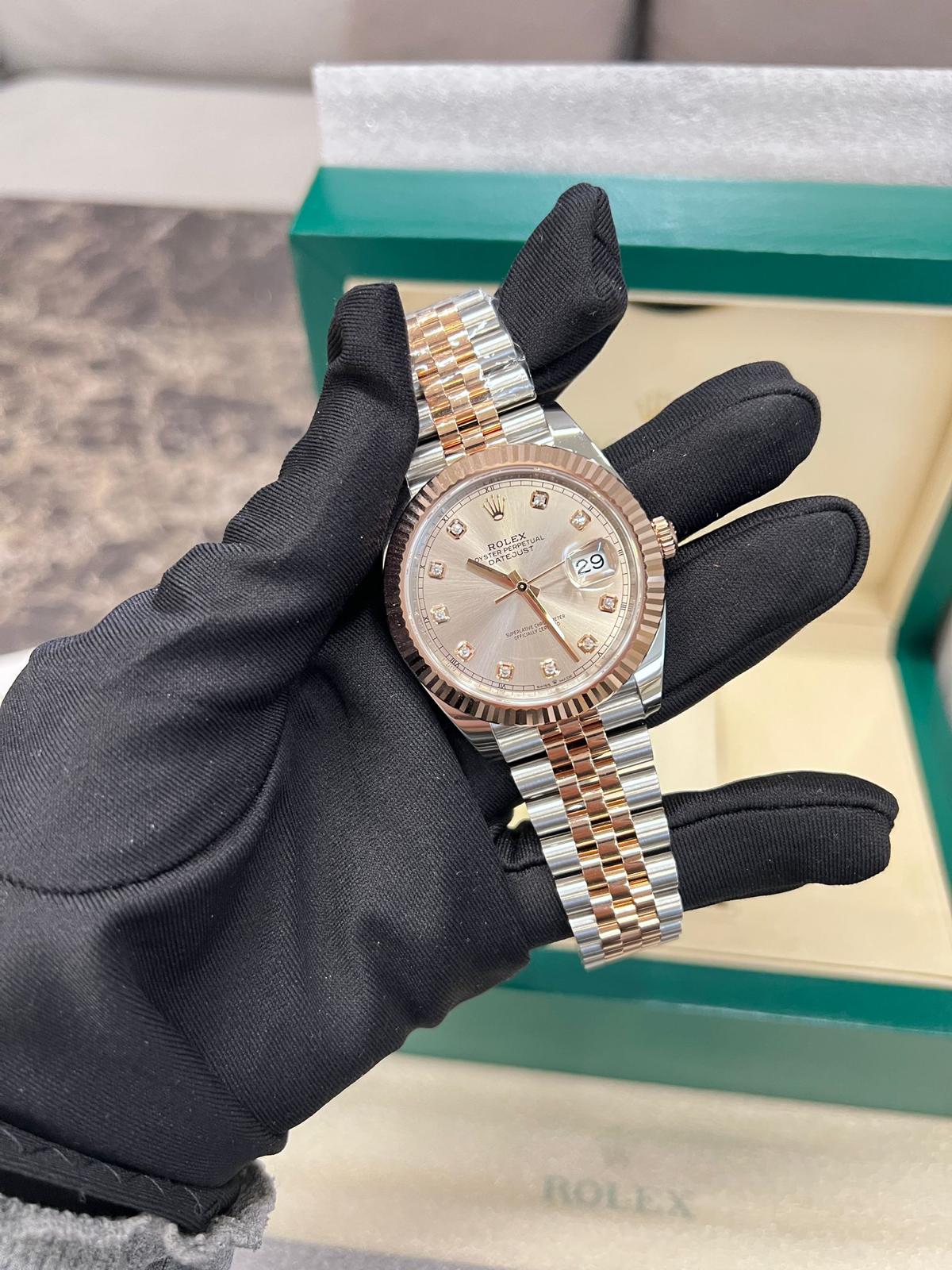 Rolex Datejust 41 126331G Sundust Diamond Dial Jubilee