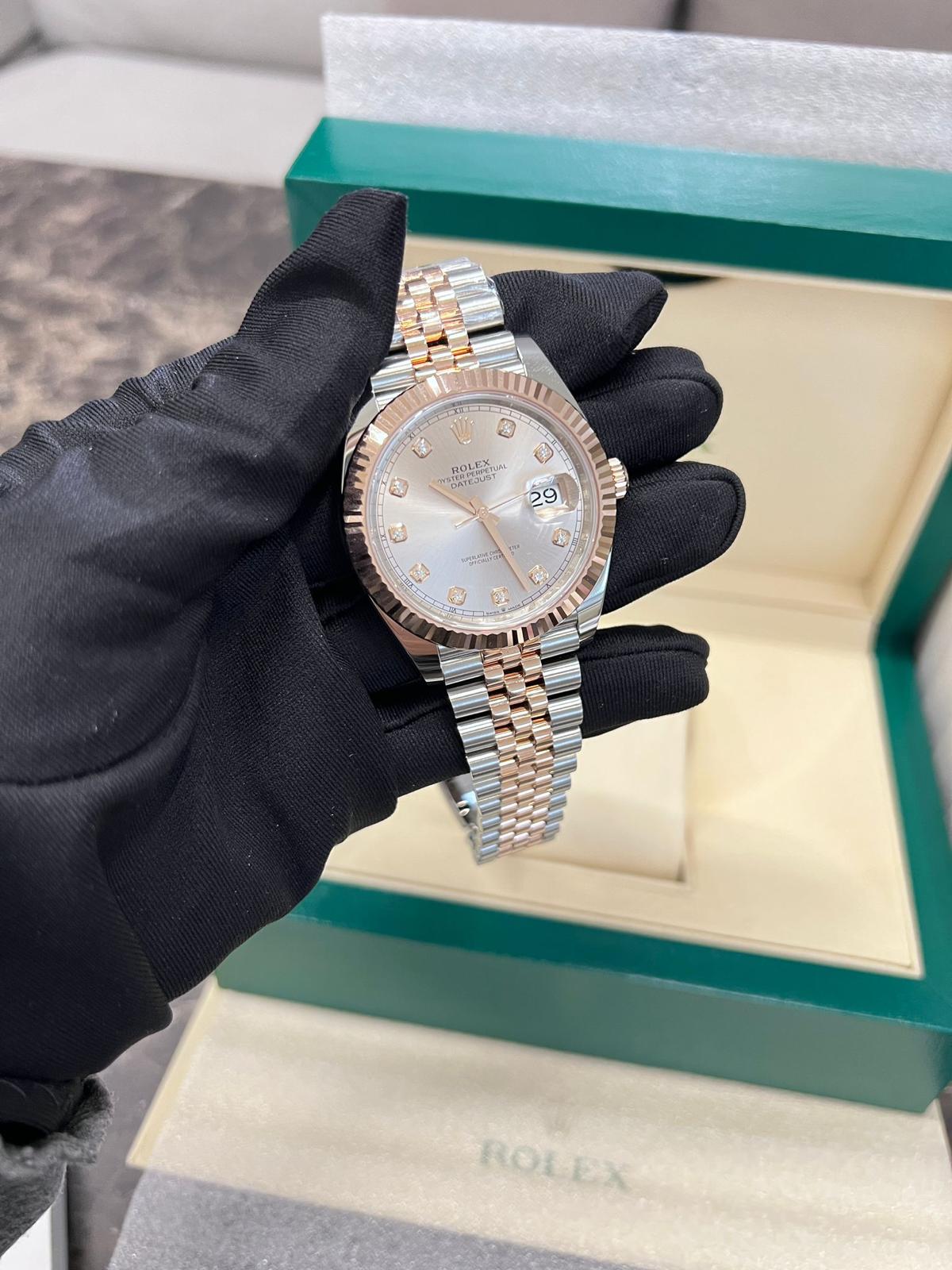 Rolex Datejust 41 126331G Sundust Diamond Dial Jubilee