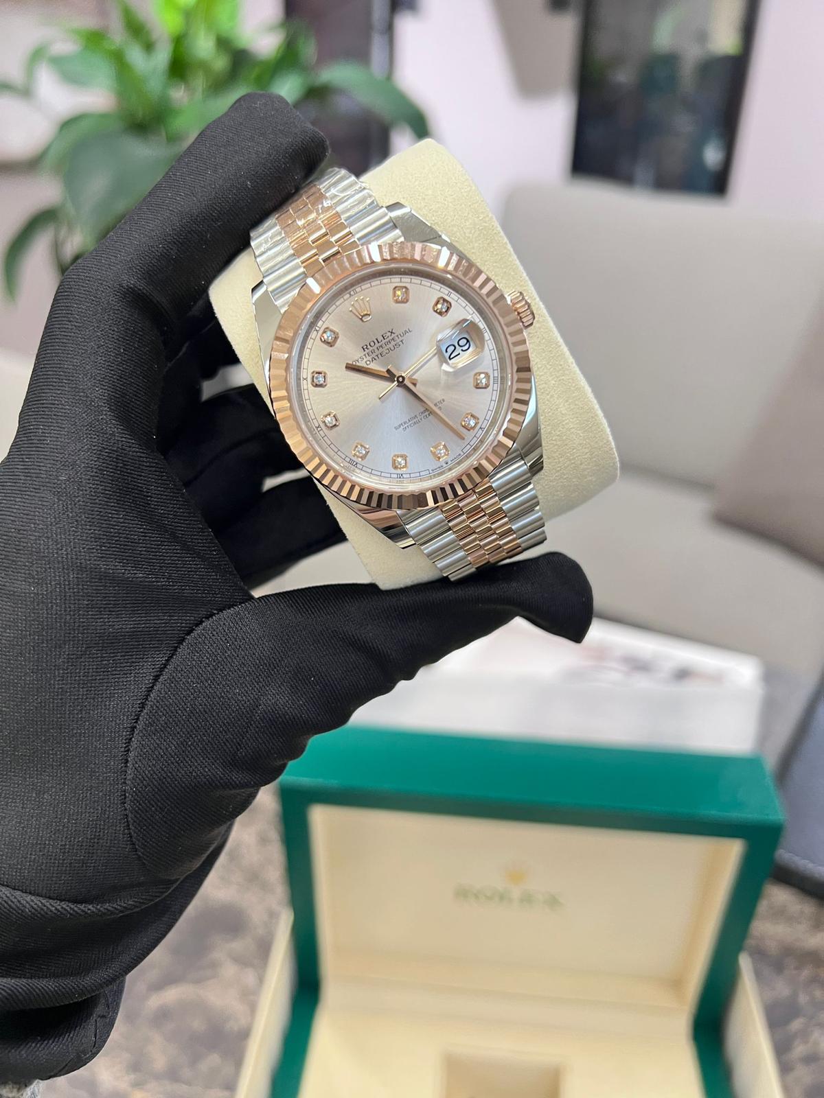 Rolex Datejust 41 126331G Sundust Diamond Dial Jubilee