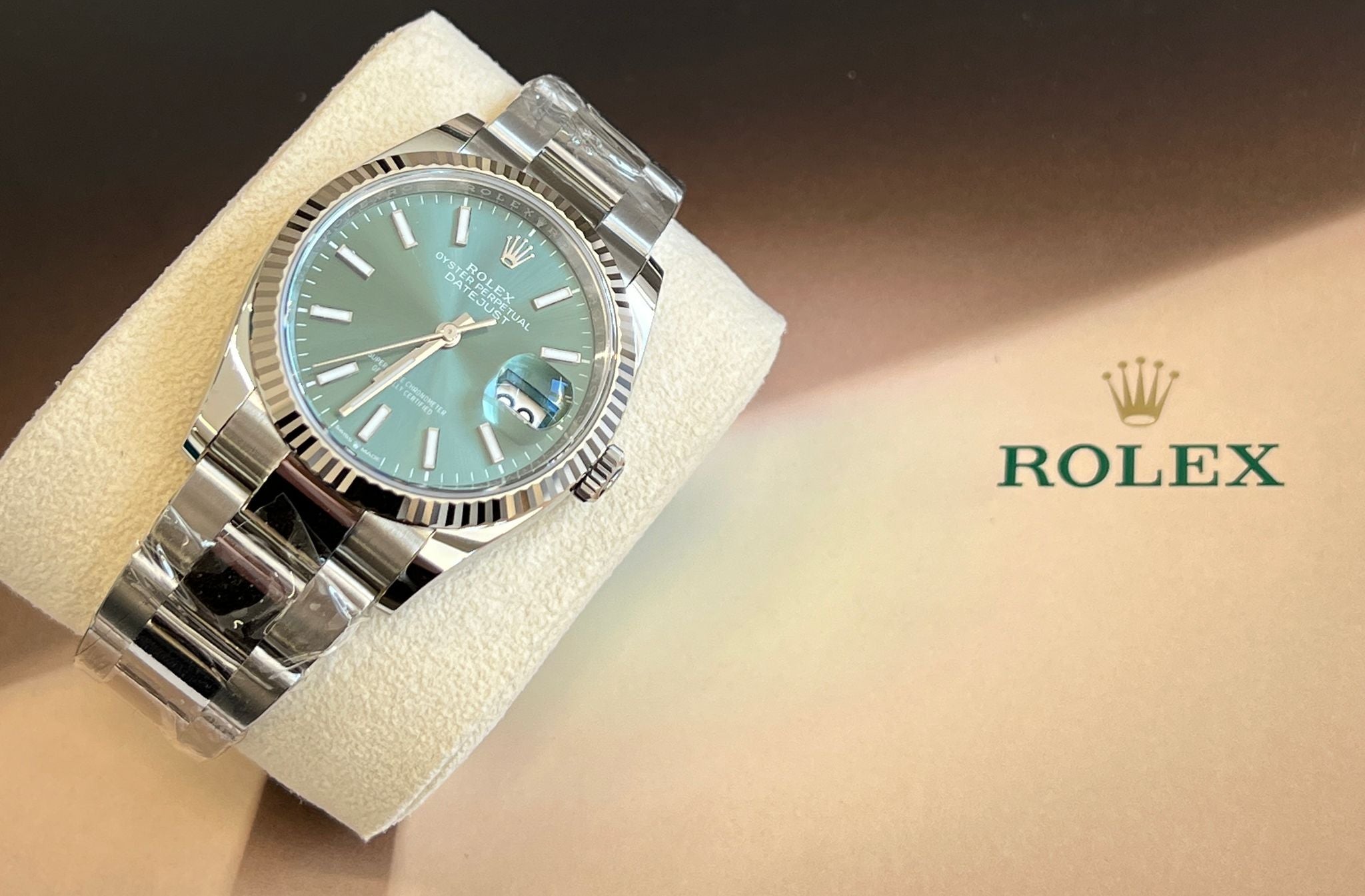 Rolex Datejust 36 126234 GREEN INDEX OYS
