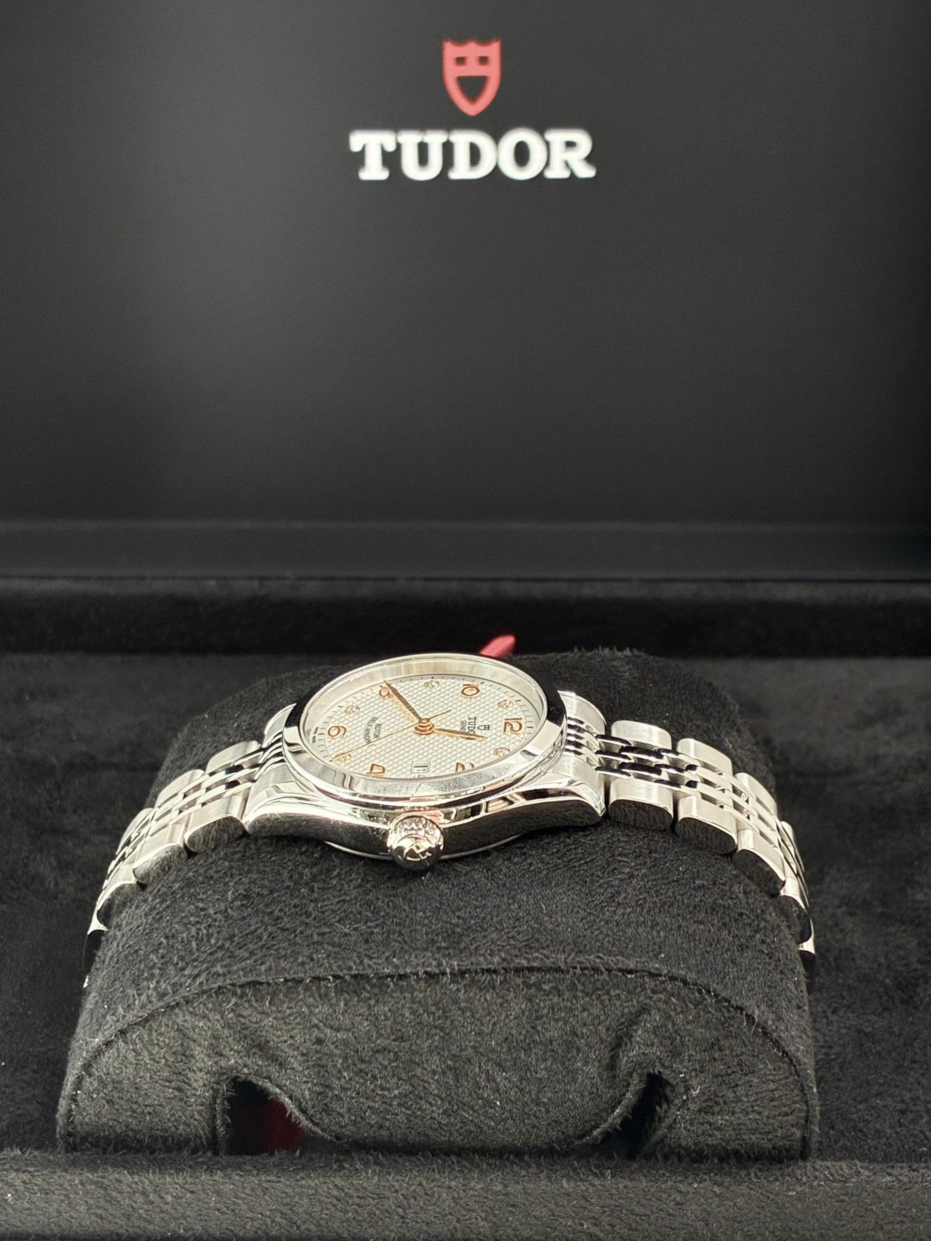 Tudor 91350-0003 1926 28 Stainless Steel / Silver - Diamond