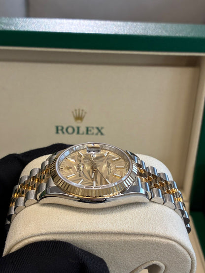 Rolex Datejust 36 126233 Champ Palm Jubilee 2024
