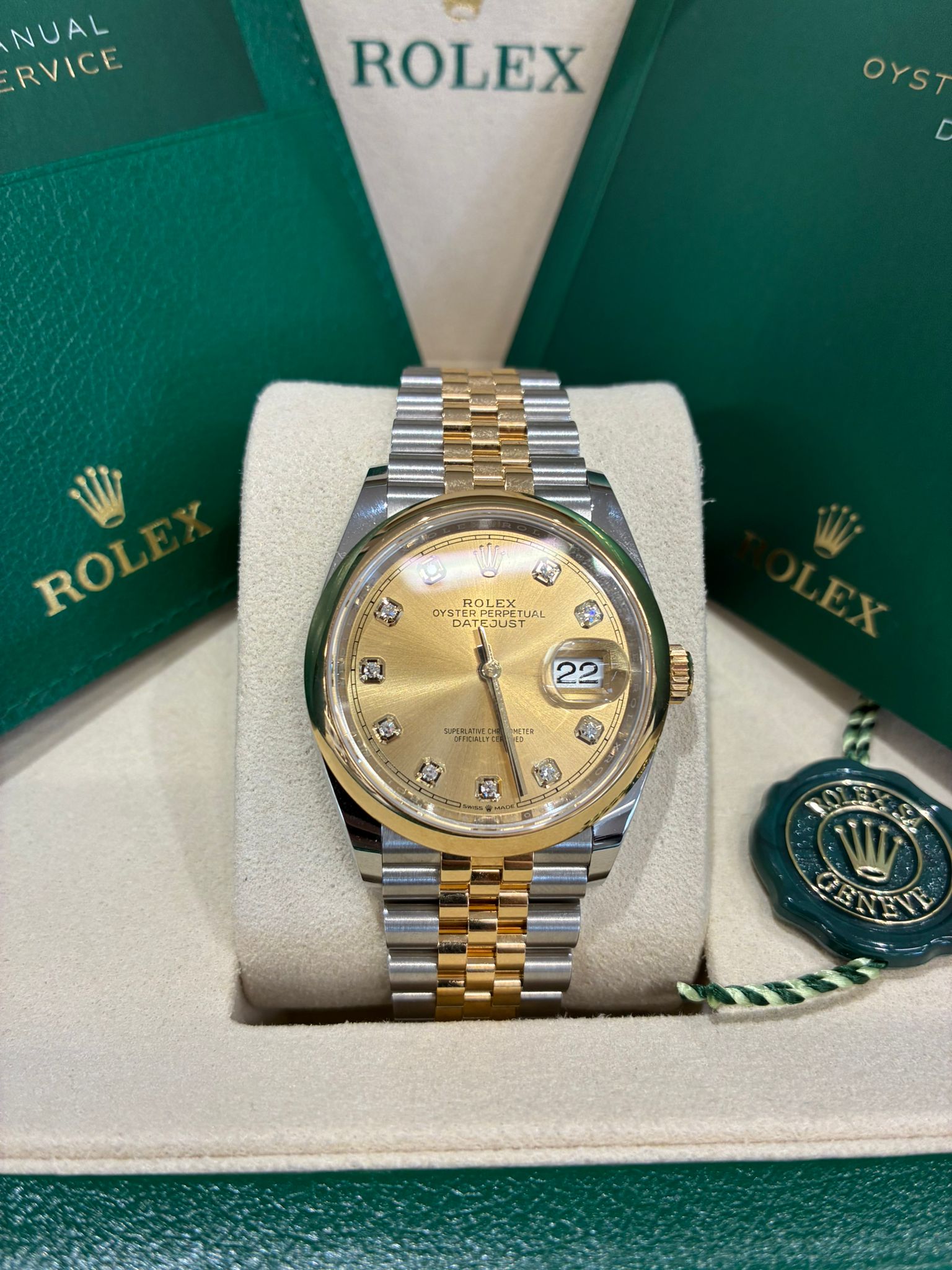 Rolex Datejust 36 126203G Champ Jubilee 2024